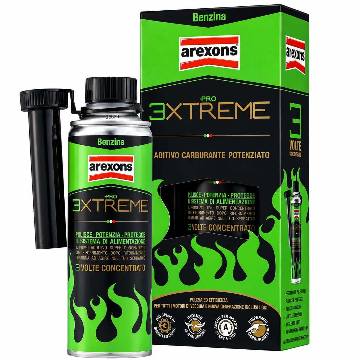 منظف مجموعة الاحتراق Arexons Benzina Pro Extreme (صورة 1)