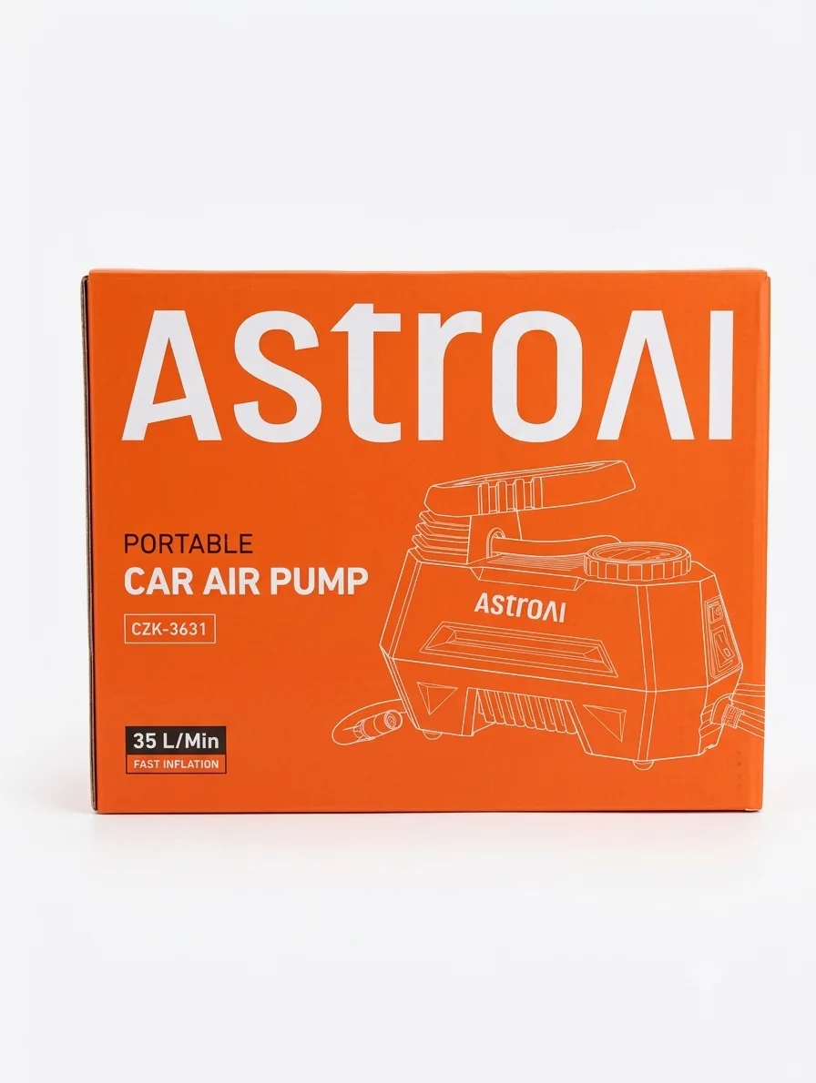 منفاخ إطارات AstroAI -‏12 فولتAstroAI Tire Air Compressor with Digital Pressure Gauge and Emergency LED Light (صورة 6)