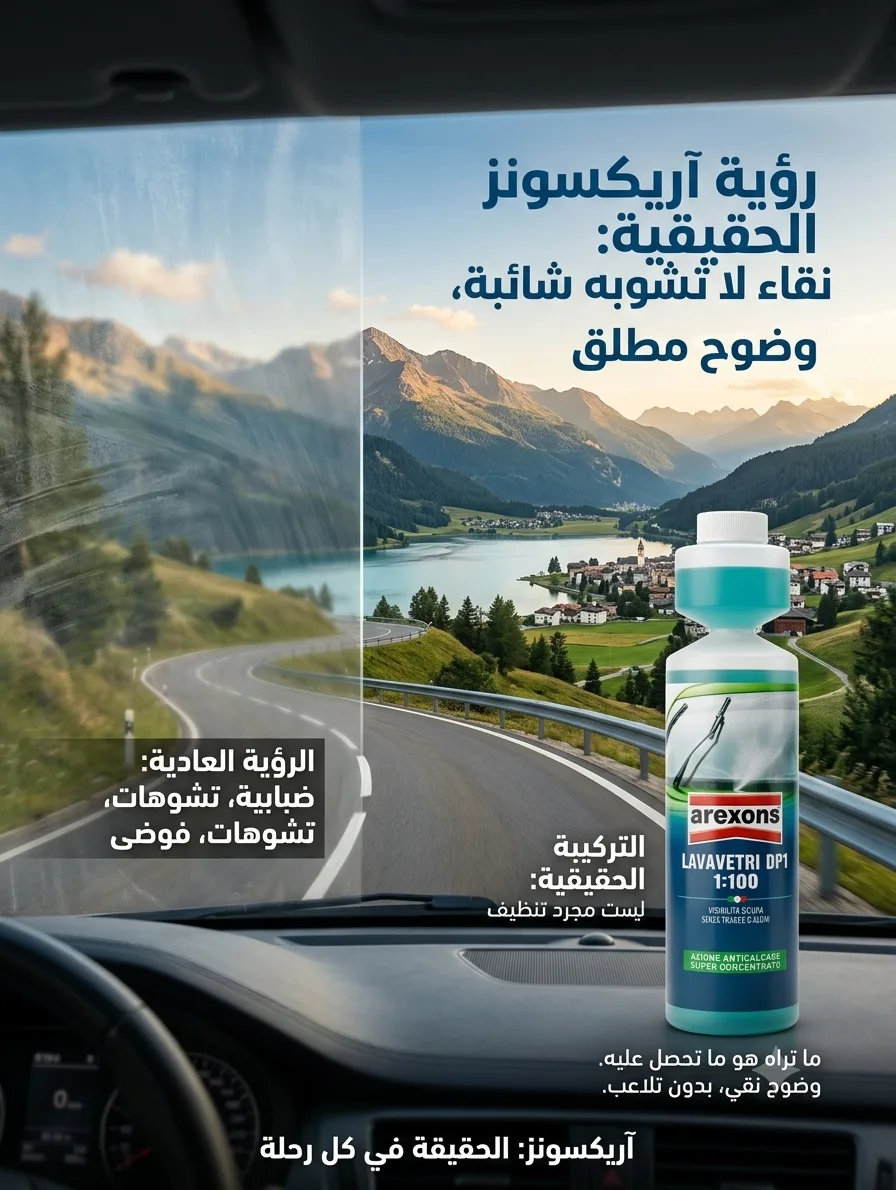سائل تنظيف زجاج السيارة AREXONS (صورة 3)