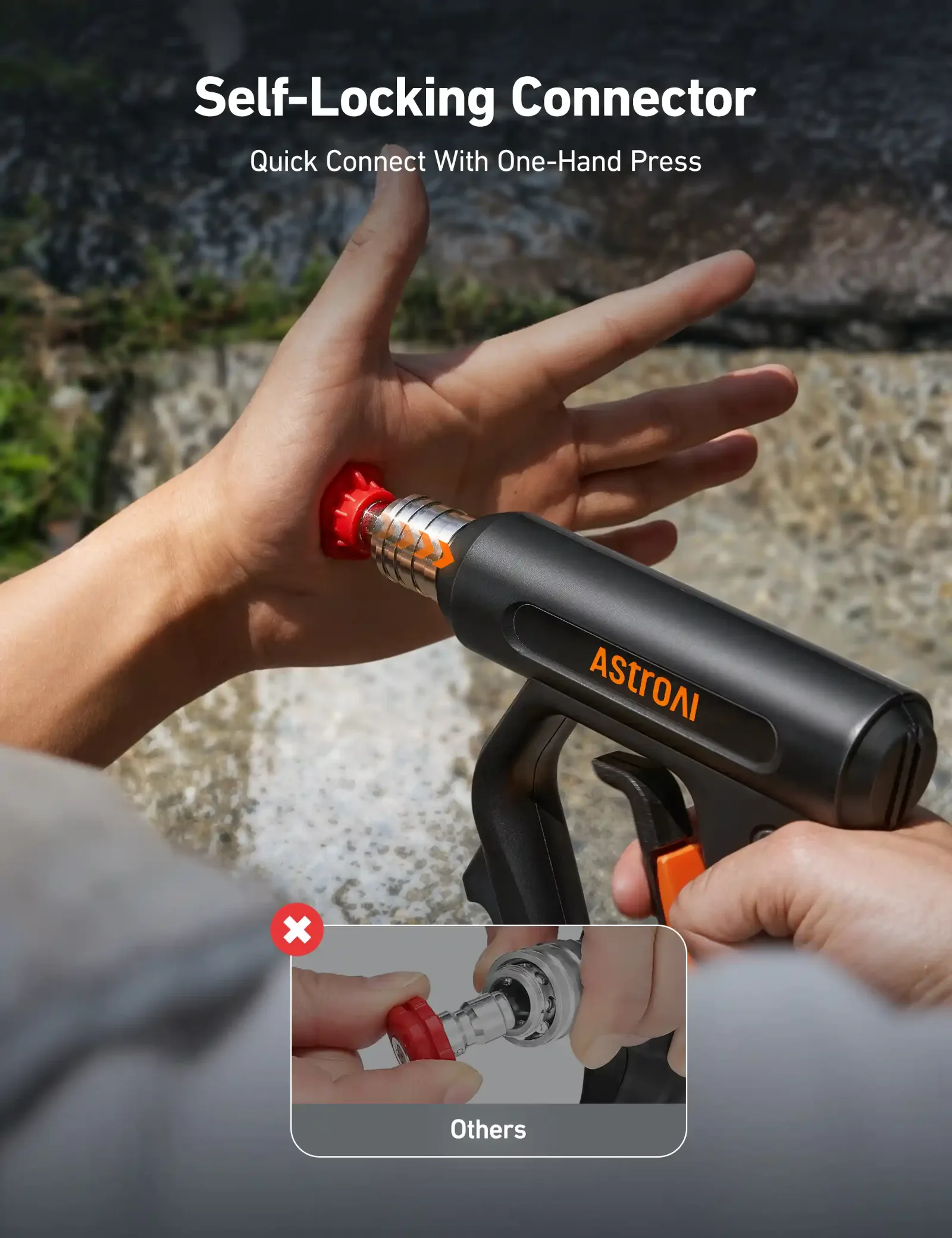 أستروإي – مسدس غسيل ضغط عالٍ ٤٠٦٠ psi  AstroAI RT-HG5015 High Pressure Washer Gun (صورة 3)