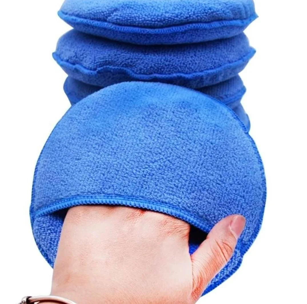 مايكروفايبر دائرية للتنظيف والتلميع – Microfiber Applicator Pad (صورة 2)