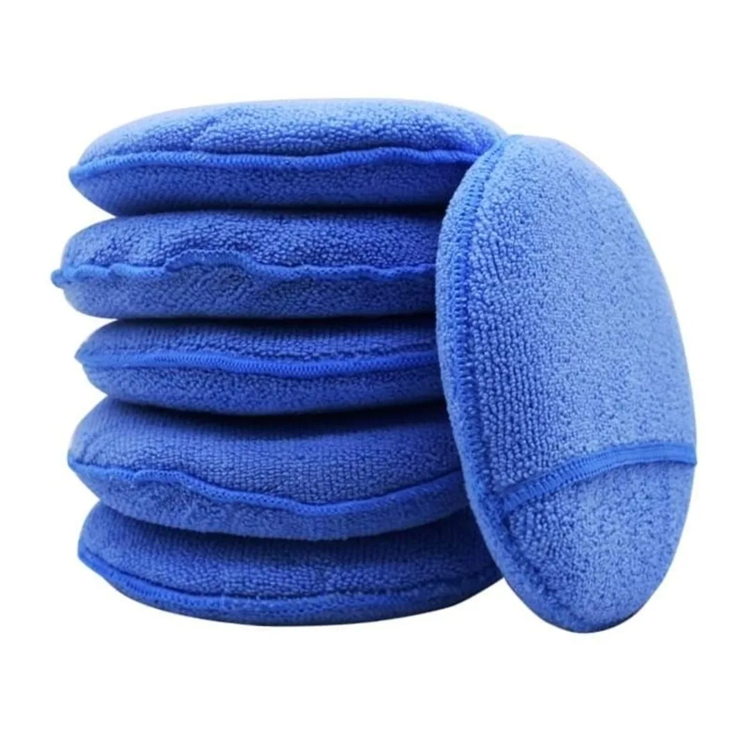 مايكروفايبر دائرية للتنظيف والتلميع – Microfiber Applicator Pad (صورة 1)