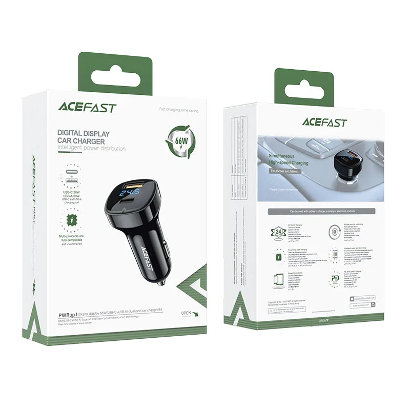 شاحن سيارة(قوة 66W) Fast Charge Car Charger B4 66W (صورة 4)