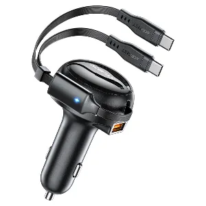 شاحن السيارة السريع الذكي - بقوة 53 واط Fast Charge Car Charger B13 53W with 2-in-1 cable