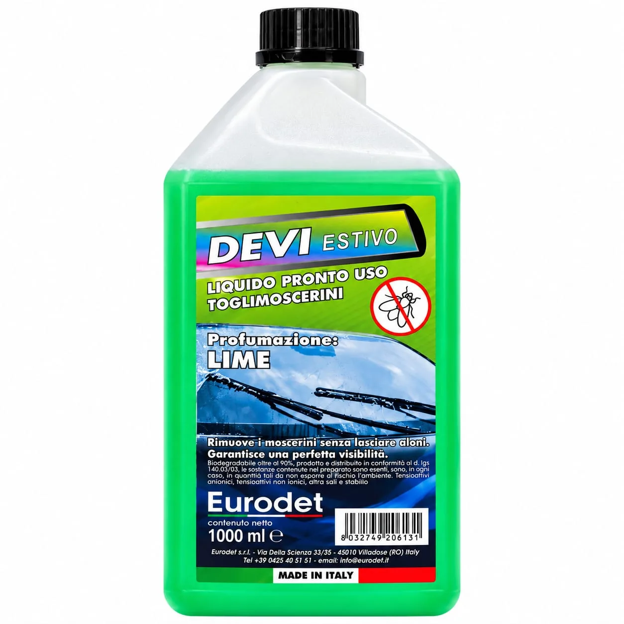 منظف زجاج ومزيل حشرات Eurodet DEVI ESTIVO — 1 لتر