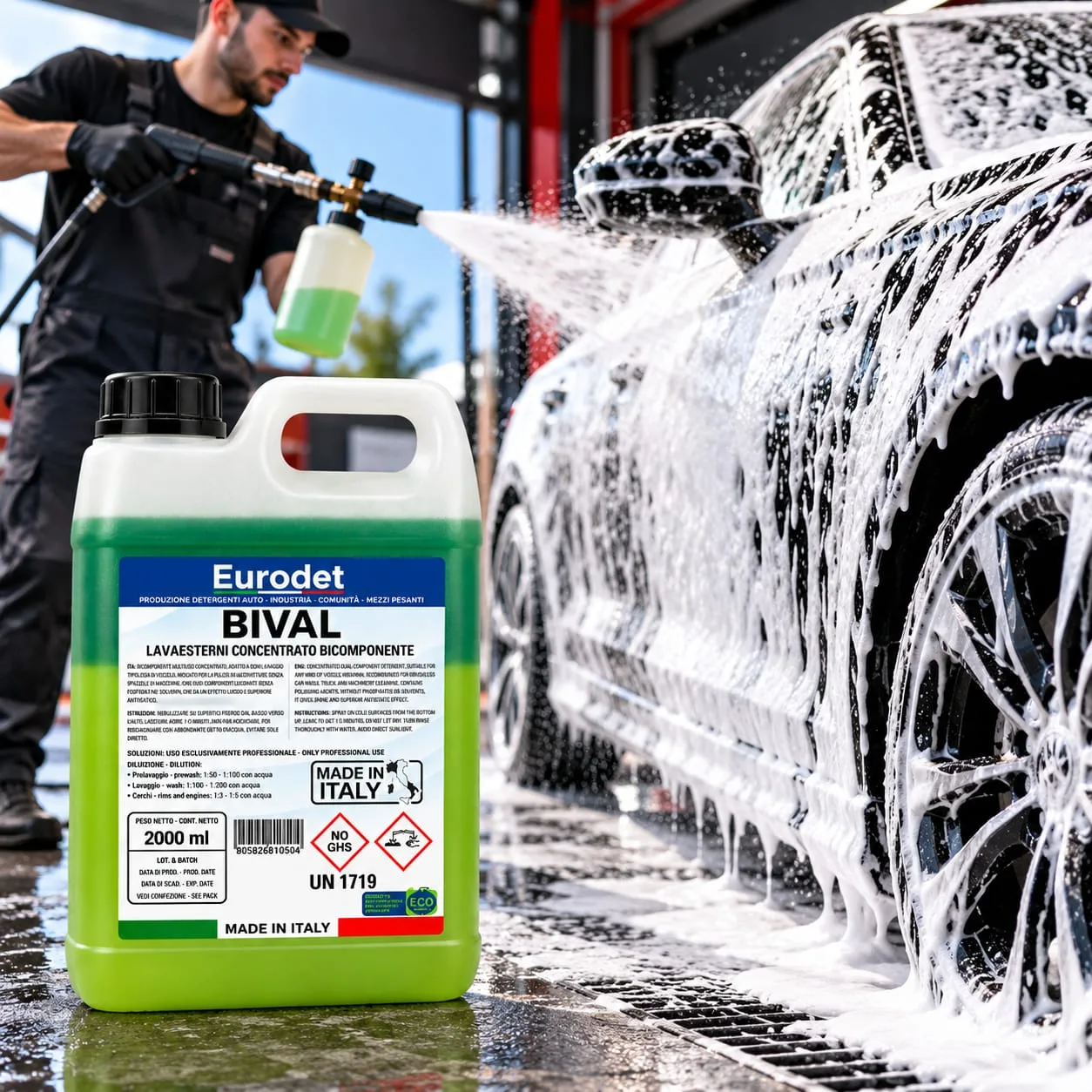 شامبو بايفل بدون لمس ايطالي  5L  Eurodet BIVAL (صورة 2)