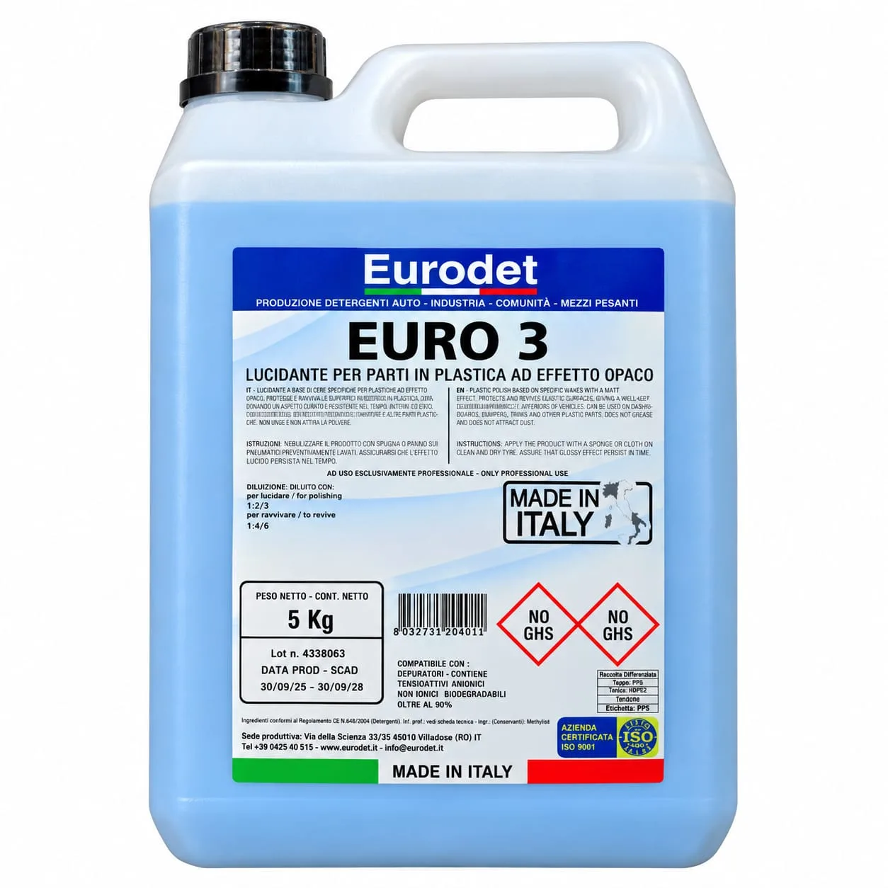 Eurodet EURO 3 – ملمع بلاستيك مطفي