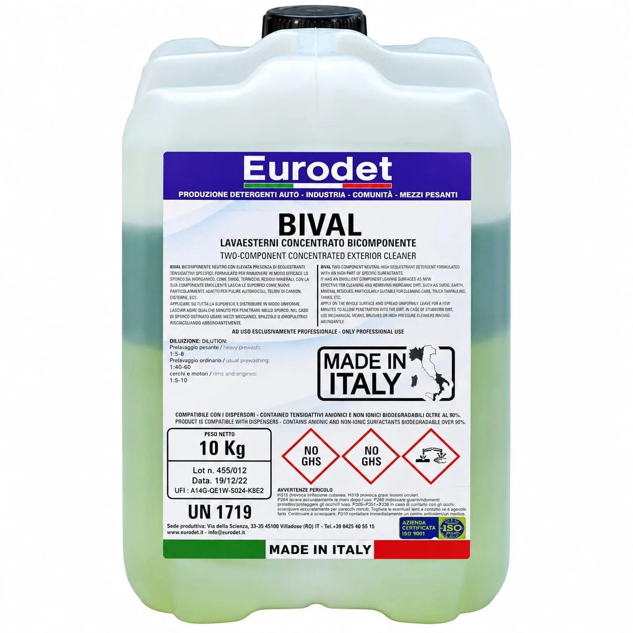 شامبو بايفل بدون لمس Eurodet BIVAL – 10 L (صورة 1)