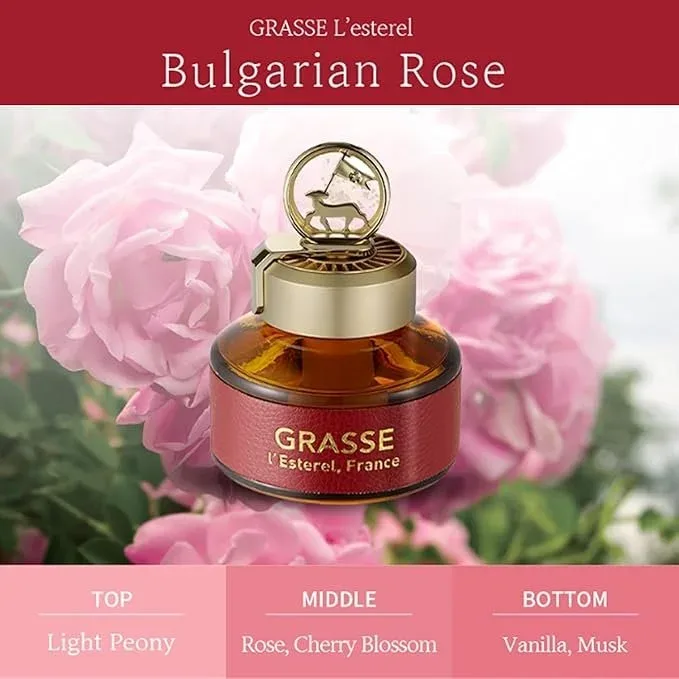 عطر كوري الوردة البلغارية Bullsone Grasse L'esterel, Natural Car Air Fresheners (صورة 2)