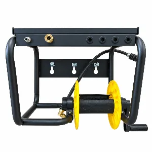 ستاند حامل للخرطوم والمضخة Manual Wall-Mounted Hose Reel with Hand Crank